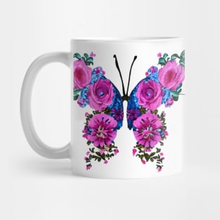 Vintage Floral Butterfly Mug